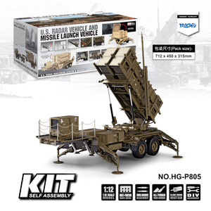 ชุดประกอบรถบรรทุกทหาร HEMTT 8x8 รุ่น <span class=keywords><strong>P802</strong></span> ของกองทัพสหรัฐฯ ขนาด 1/12 ของเล่นอิเล็กทรอนิกส์พร้อมตัวยิงจรวด P805 ยี่ห้อ Guangdong Hengguan สำหรับผู้ใหญ่ - Product Image 4