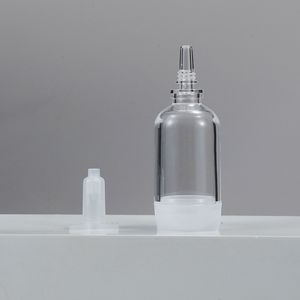 Nouveaux produits – Flacon ampoule transparent ambré en PS de 5 ml, 10 ml, 15 ml, forme bulbe, avec logo personnalisé, pour <span class=keywords><strong>acide</strong></span> hyaluronique et soins de la peau - Product Image 3