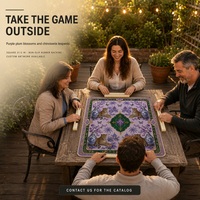 Tapis de mahjong en néoprène imperméable antidérapant et insonorisant de 31,5 pouces pour les soirées de jeu à domicile et les fêtes