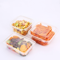 Wegwerp Plastic Doorzichtige Zwarte Rechthoek Pet/Pp Aardappel Voedselblad Voor Vleesgroenteverpakkingen