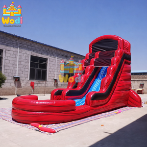 Toboggan aquatique gonflable géant en PVC pour <span class=keywords><strong>location</strong></span> commerciale, <span class=keywords><strong>avec</strong></span> <span class=keywords><strong>piscine</strong></span> pour enfants, drainage facile pour événements en plein air - Product Image 2