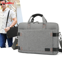 CoolBELL Sac à bandoulière imperméable de haute qualité et tendance pour ordinateur portable 15,6 pouces avec fermeture éclair et poignée confortable pour hommes
