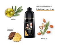 Shampoo colorant capillaire professionnel de haute qualité, formule hydratante et nourrissante sans ammoniaque, couvre les cheveux gris, couleur naturelle