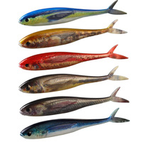 NOUVEAU OEM Leurre souple bionique imprimé en 3D, type Pinfish, 12,5 cm, 11 g, 2 pièces/paquet, pour la pêche avec nage simulée