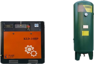 KLAIDE KLD-10HP Industrial Rotary <b>Screw</b> Air Compressor 7.5KW 1.1m³/min 0.8MPa 380V Complete System - Product Image 1
