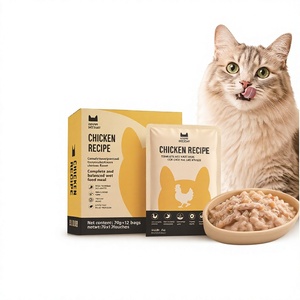 Hengsheng Pet |   Pâtée pour chat prête à l'emploi, saveur poulet, mousse de viande fraîche nutritive, emballage personnalisé pour aliments humides en sachet - Product Image 1