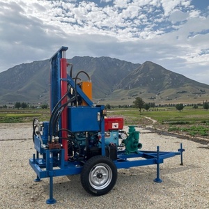 Foreuse hydraulique diesel portable de 200 m pour puits d'eau, machine de forage, plateformes de forage minières - Vente chaude - Product Image 2