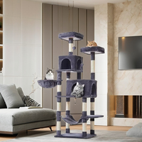 YOUME nouveau Style intérieur grand cadre d'escalade multicouche pour chat chat griffoir de luxe peluche chat arbre d'escalade
