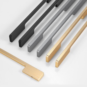 Simple Modern Europe Style Aluminum Alloy Wardrobe <b>Cabinet</b> Door Handles Drawer Pulls for Kitchen Dresser <b>Cabinet</b>-Customizable - Product Image 6