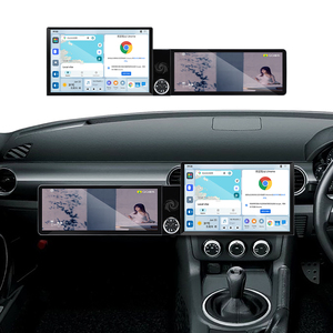 MOOKAKA Pantalla de Radio para <span class=keywords><strong>Auto</strong></span> OLED de 13.1+12.3 Pulgadas y 1080p para <span class=keywords><strong>Mazda</strong></span> <span class=keywords><strong>MX5</strong></span> 2005-2015, Navegación GPS <span class=keywords><strong>Android</strong></span>, Carplay, Estéreo, WiFi Integrado - Product Image 1