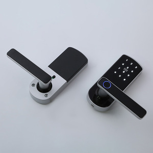 Wenxun Smart Door <b>Lock</b> A28-28 Silver Fingerprint Password <b>Lock</b> For Wooden Doors Apartments Hotels Rental Properties - Product Image 1
