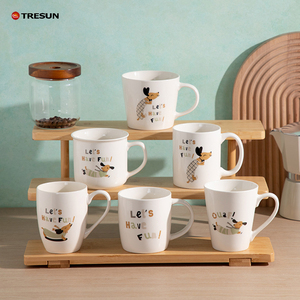 แก้วเซรามิกสีขาว TRESUN ขนาด 11 ออนซ์ สำหรับกาแฟ/ชา  แบบเคลือบพอร์ซเลนสำหรับงานซับลิเมชั่น  ใช้กับเครื่องล้างจานและไมโครเวฟได้ ได้รับมาตรฐาน CE/EU - Product Image 1