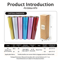 Vinilo Termotransferible con Purpurina PU, Rollo de Vinilo Termoadhesivo con Purpurina para Camisetas, Prendas de Vestir, Manualidades, Plotter de Corte Renli