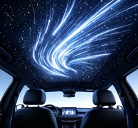Kit de plafond étoilé pour voiture avec fibres optiques, design personnalisé, 500, 1000, 2000 pièces avec étoiles filantes