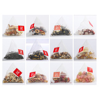 Teh Herbal Cina Krisan Biji Cassia Honeysuckle Osmanthus Kantong Teh Segitiga Teh Bunga Goji Berry Teh Buatan Tangan