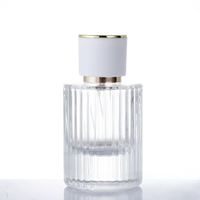 Flacon diffuseur en verre côtelé transparent de luxe, best-seller, disponible en 30 ml, 50 ml et 100 ml, flacon de parfum