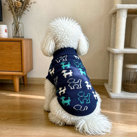 Pull pour chien personnalisé, design cartoon mignon, doux, chaud et antistatique pour l'hiver et l'automne