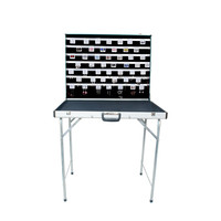 Étui à bijoux multifonctionnel pliable et portable pour marché nocturne, présentoir de vente au détail pour stand de rue, support de présentation en alliage d'aluminium