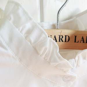 Kemeja kerah palsu berlipat gaya Korea, hem sifon dengan kerah berdiri - Product Image 3