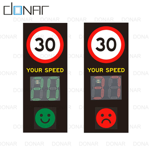 Güneş enerjisi 2 haneli 10-99 ekran radar hız işareti düello LED renk radar hız işareti - Product Image 4