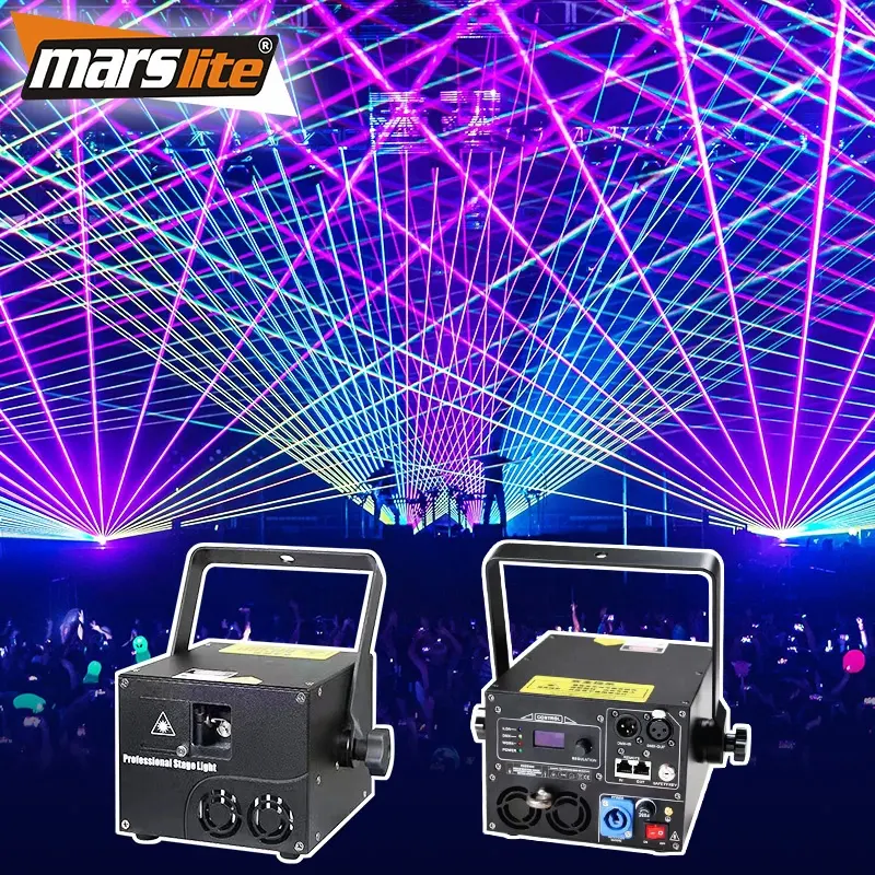 1w 3w 5w 10w Laser Show ILDA 3d Laser Projector Party Disco Stage Full Color Lazer Animation Dj Laser Lights For Night Club