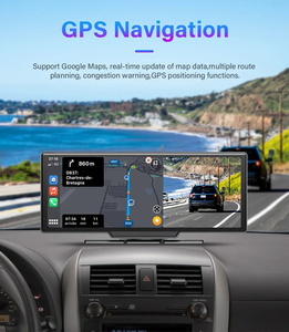 10.26 "4K Dash Cam gương chiếu hậu máy ảnh Wifi Carplay & <span class=keywords><strong>Android</strong></span> tự động ống kính kép Xe DVR <span class=keywords><strong>Video</strong></span> Recorder GPS 24h công viên AUX BT ứng dụng - Product Image 5