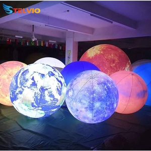 Ballon gonflable publicitaire pas cher en forme <span class=keywords><strong>de</strong></span> lune avec lumière LED, grande taille, pour événements extérieurs et festivals <span class=keywords><strong>de</strong></span> musique, planète gonflable - Product Image 3