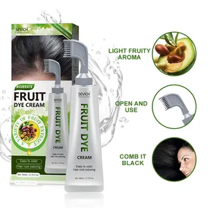 Fruit Hair Color Dye Cream Plant Extract Hair Dye Shampoo Essence Hair Styling Products