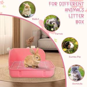 Anti sprey İdrar saptırma ile küçük hayvanlar tavşan çöp Pan kafes köşe atık tepsisi - Product Image 4
