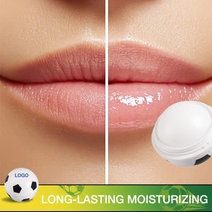 Private Label Long Lasting Hydration Soothing Repairing Improve Dullness Natural Shea Butter Beeswax Football Shaped <b>Lip</b> Balm - Product Image 3