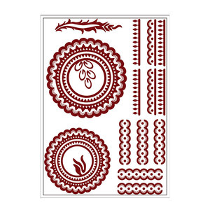 Kit de pochoirs <span class=keywords><strong>pour</strong></span> tatouages temporaires, autocollants de <span class=keywords><strong>tatouage</strong></span> imperméables <span class=keywords><strong>pour</strong></span> le dos de la main, le bras, les adultes et les filles - Product Image 3