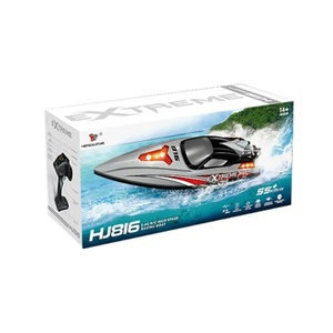 Bateau télécommandé sans fil HJ816, bateau rapide, jouet pour enfants, bateau télécommandé imperméable, modèle de bateau électrique - Product Image 2