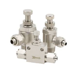 Raccord rapide pour tuyau d'air en cuivre, valve de régulation de cylindre unidirectionnelle à limitation de vitesse SL6-01/8-02 pour pièces pneumatiques - Product Image 2