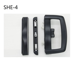 Juego de cerradura de puerta deslizante, aleación de aluminio, serie SHE, interior/delgada, para Australia - Product Image 4