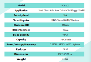 Giá tốt nhất nặng Ổ đĩa cứng Tàu khu trục: cross-cắt kép lưỡi, dữ liệu Vật Lý loại bỏ thiết bị cho văn phòng - Product Image 6