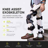 AA EXO TECH Powrknee Exosquelette robotisé pour membres inférieurs, pour la rééducation et l'entraînement à la marche, avec assistance motorisée, en alliage d'aluminium