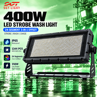 Projecteur Stroboscopique Professionnel 400W IP65 RGB 1344 LED 5050 24 Zones Chase DMX512 RDM 32 Bits à Gradation Linéaire pour Extérieur et Discothèque