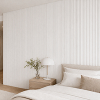 Panel Dinding WPC Tahan Kelembapan Harga Pabrik Desain Kustom Panel Dinding Beralur untuk Pelapis Dinding Hotel Kantor