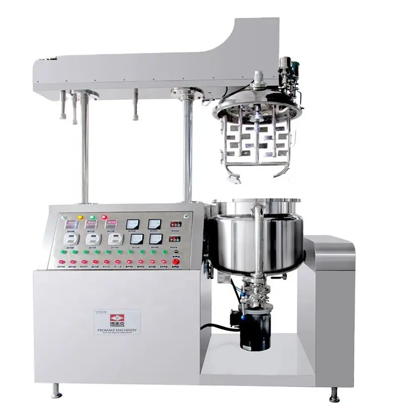 200L Small Cosmetic Lotion Cream Making Machine Vacuum homogenizer mixer