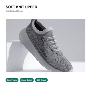 รองเ<span class=keywords><strong>ท</strong></span>้าเดินแบบสวมถักนุ่มขายส่ง รุ่น A505 ระบายอากาศได้ดี <span class=keywords><strong>พื้น</strong></span>หนา รองเ<span class=keywords><strong>ท</strong></span>้าผ้าใบลำลอง รับผลิตแบบ OEM ODM - Product Image 2