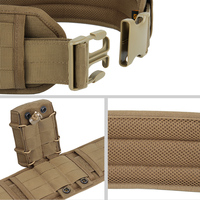 Ceinture tactique à fermeture de protection réglable robuste, ceinture de guerre à la taille