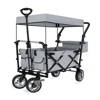 Nouveau chariot de voyage multi-terrain pour bébé, pliable et rétractable, poussette-chariot utilitaire à pousser et à tirer, vente chaude