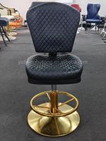Vente chaude Moderne Casino Poker Chaise De Haute Qualité En Cuir Tabouret De Bar pour La Maison Hôtel Centre Commercial Salle À Manger Salon Chambre