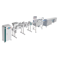 Ligne de formage automatique de barres de céréales enrobées de chocolat DRC-55 Mini avec contrôle PLC, en acier inoxydable, pour barres granola