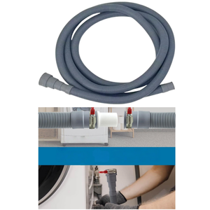 <span class=keywords><strong>Tuyau</strong></span> <span class=keywords><strong>de</strong></span> <span class=keywords><strong>vidange</strong></span> pour machine à laver SHENGYUE 1,5m-2m blanc+gris en polyéthylène flexible ondulé, durable, écologique, faible bruit - Product Image 1