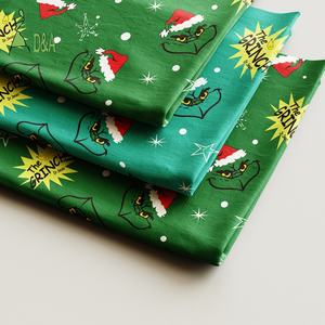 卸売クリスマス<span class=keywords><strong>Dr</strong></span>.Seussデジタルプリントレーヨン生地子供服用100% レーヨン生地 - Product Image 3