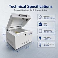 Probador ROHS 1.0, Espectrómetro de Fluorescencia XRF, Detección de Metales Pesados y Halógenos, Control de Calidad de Fábrica, EDX7200B OEM Xinsu