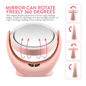 Xách tay USB máy tính để bàn mini bảng fan hâm mộ với LED Vanity gương xoay vẻ đẹp đa chức năng gương Fan ký túc xá hộ gia đình sử dụng - Product Image 2