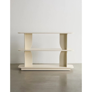 <span class=keywords><strong>Libreria</strong></span> moderna a 2 livelli in legno ad alta capacità <span class=keywords><strong>bianca</strong></span> da pavimento creativa - Product Image 2
