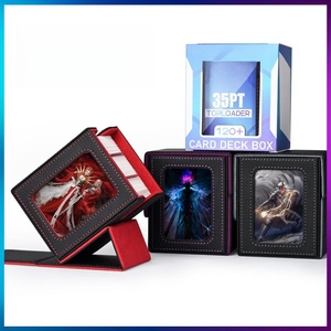 Juzi Cao Cấp Bền Lưu Trữ Lớn Công Suất 100 Kinh Doanh Thẻ Lưu Trữ Hộp Thẻ Tcg Ma Thuật Thẻ Boong Hộp Với Xem Cửa Sổ - Product Image 6